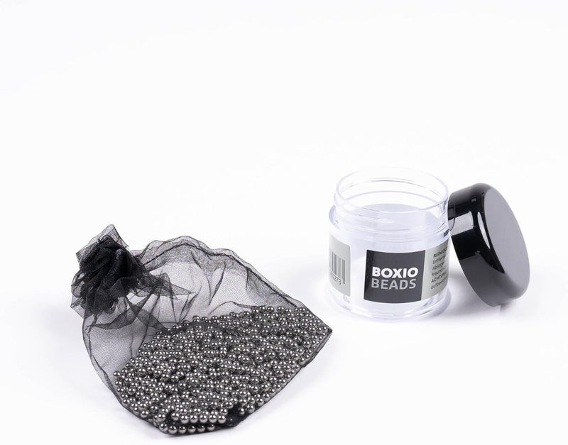 BOXIO - Beads: cleaning beads made of stainless steel for bottles wash canisters - 3 mm balls incl. storage bag - stainless steel cleaning beads for clean water - Image 2